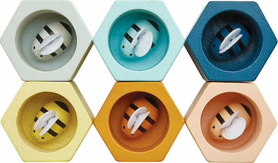 Plan Toys Παιχνίδι Στοίβαξης Παιχνίδι Κυψέλες από Ξύλο για 10+ Μηνών
