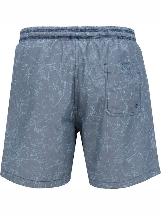 Napapijri Men's Swimwear Shorts Blue with Patterns