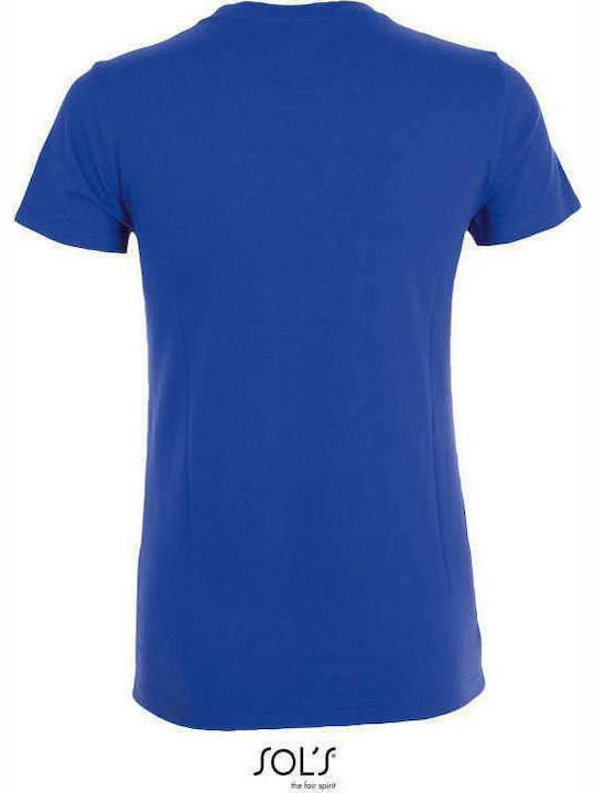 Sol's Regent Γυναικείο Διαφημιστικό T-shirt Κοντομάνικο Royal Blue