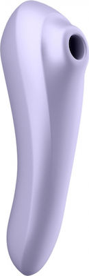 Satisfyer Air Sucker Rechargable Dual Pleasure APP Vibe and Pule Purple