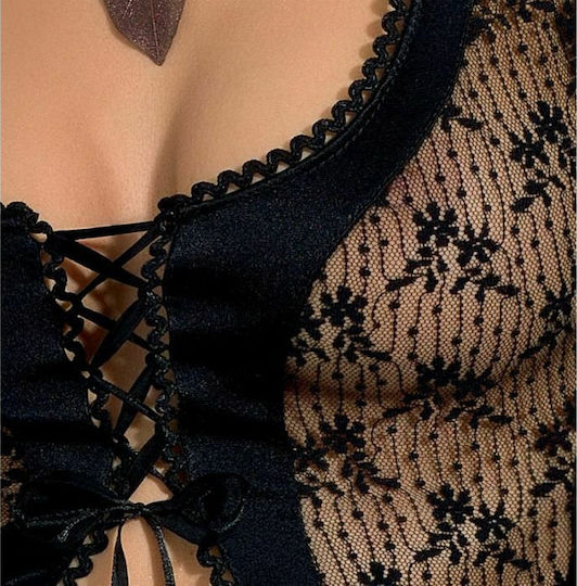 Passion Viola Chemise Babydoll Sexy Black