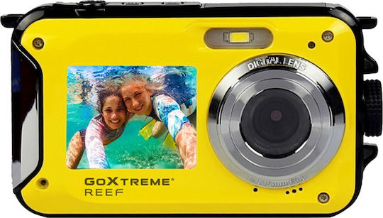 GoXtreme Reef Compact Φωτογραφική Μηχανή 8MP με Οθόνη 2.7" και Ανάλυση Video Full HD (1080p) Κίτρινη