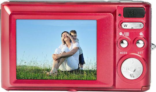 AgfaPhoto DC5200 Kompaktkamera 21MP Optischer Zoom 8x Rot