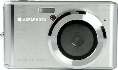 AgfaPhoto DC5200 Compact Φωτογραφική Μηχανή 21MP με Οθόνη 2.4" και Ανάλυση Video 1280 x 720 pixels Ασημί