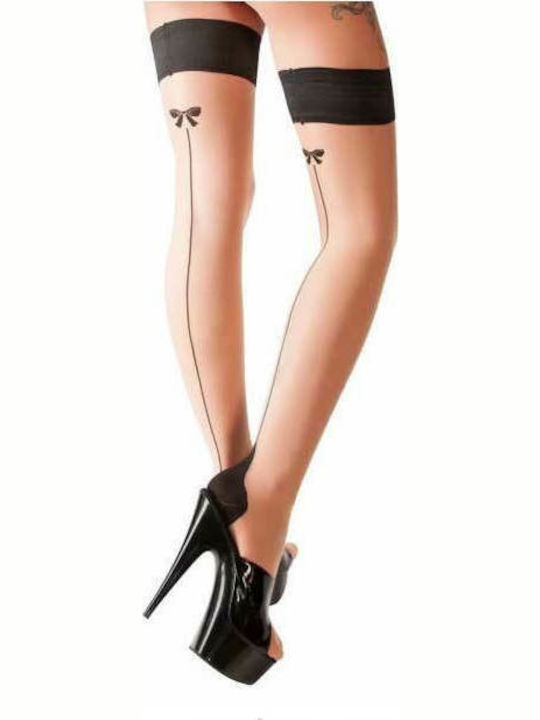 Cottelli Collection Hold-Up Șosete Cu Cusătură Ciorapi Și Dresuri Sexy Negre