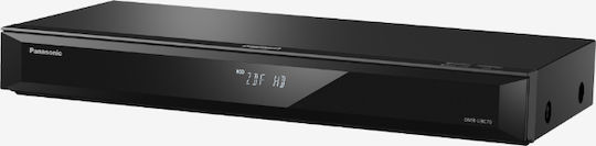 Panasonic Blu-Ray Player DMR-UBC70 DMR-UBC70EGK Built-in WiFi with Blu-Ray/DVD Recording and USB Media Player Capability Black