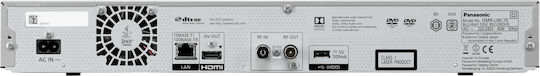 Panasonic Blu-Ray Player DMR-UBC70 DMR-UBC70EGS Built-in WiFi with Blu-Ray/DVD Recording and USB Media Player Capability Silver