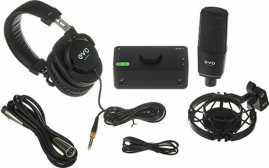 Evo Start Recording Bundle Εξωτερική Επαγγελματική Κάρτα Ήχου με Σύνδεση USB