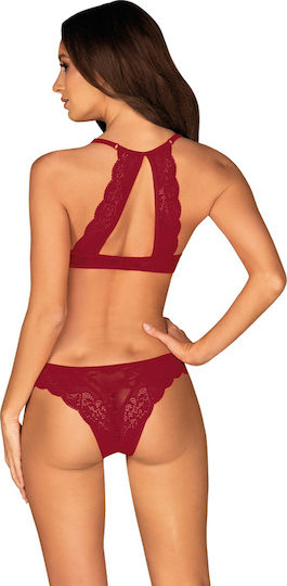 Obsessive Ivetta Set Claret Red