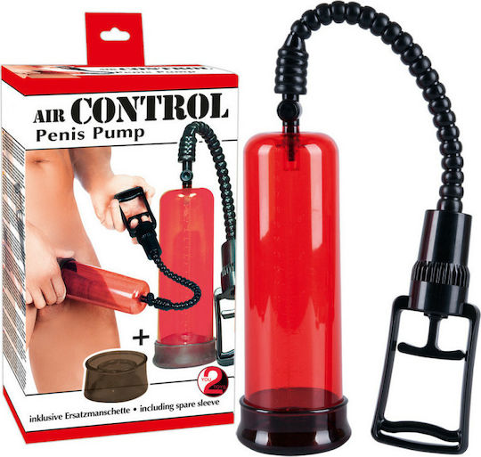Seven Creations Air Control Penis Τρόμπα Πέους Κόκκινη