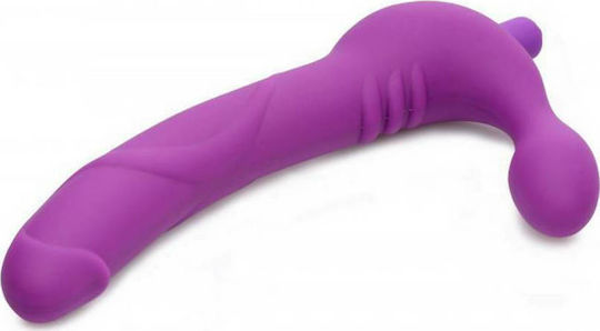 Strap U Royal Revolver Vibrating Strap On Strapless Strap On with Dildo 22cm with Vibration in Purple Color