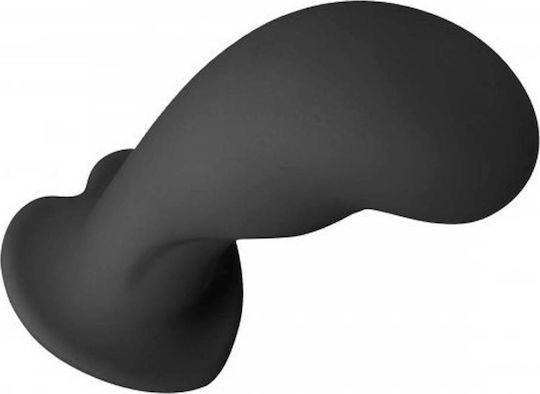 XR Strap U Heart On dildo de silicon Dildo Cu ventuză Negru 15cm