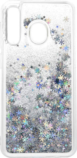 Umschlag Rückseite Silikon Silber (Huawei P Smart 2019 / Ehre 10 Lite)