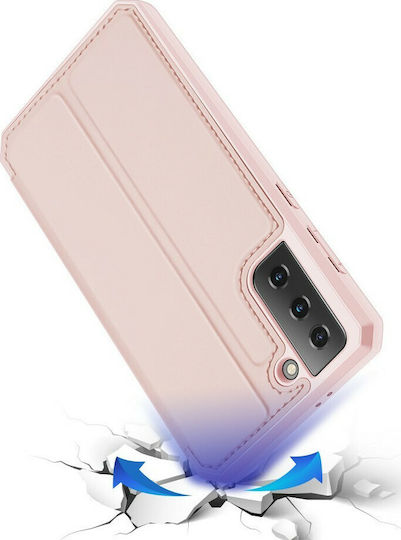 Dux Ducis Skin X Book Piele artificială Roz (Galaxy S21 5G)