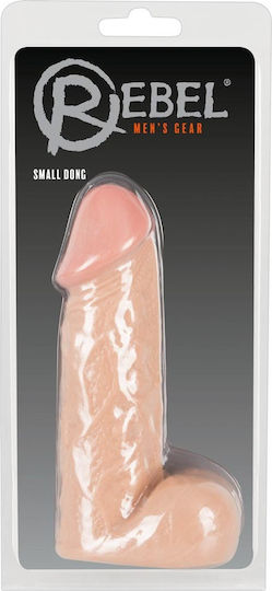 You2Toys Rebel Small Glass Dildo with Scrotum Flesh 15cm