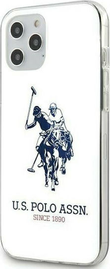 U.S. Polo Assn. Shiny Big Logo Back Cover Σιλικόνης Λευκό (iPhone 12 Pro Max)