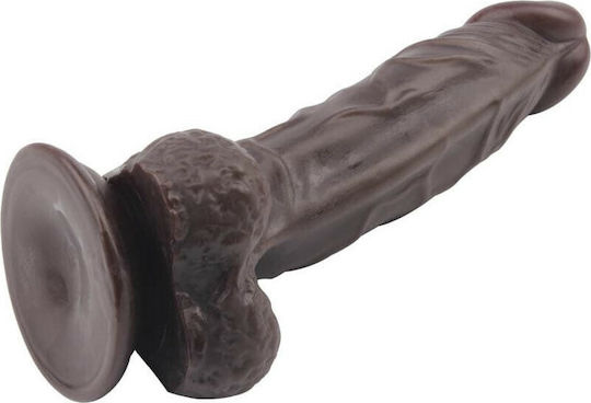 Chisa Novelties Dildo Dual Density Fashion Dude Реалистично дилдо с Топки и Вендуза Кафяв 22см