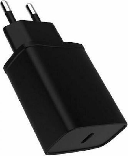 iNOS Încărcător Fără Cablu cu Port USB-C 18W Quick Charge 3.0 Negruς (5205598139216)