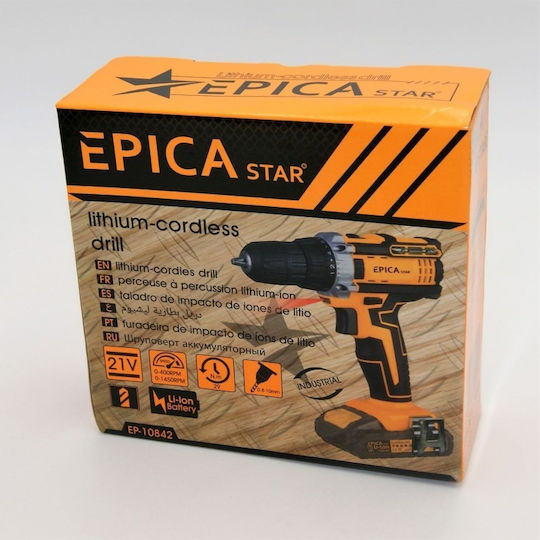 Epica Star EP-10842 Δραπανοκατσάβιδο Μπαταρίας Solo 21V