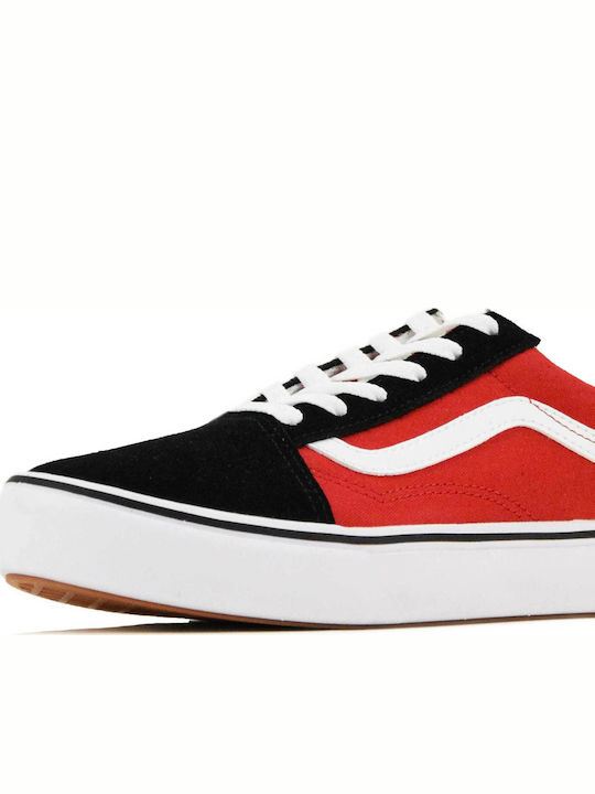 Old Skool Checkerboard Kids Sneakers Red