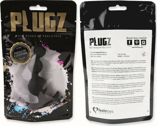Feelztoys Plugz N. 4 Anal Plug Black 9cm