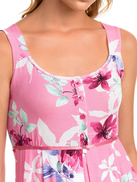 Vamp Nightgown Maternity & Nursing Fuchsia