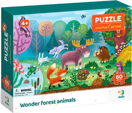 Детски Пъзел Animal Series: Wonder Forest за 4+ години+ Години 60бр Dodo