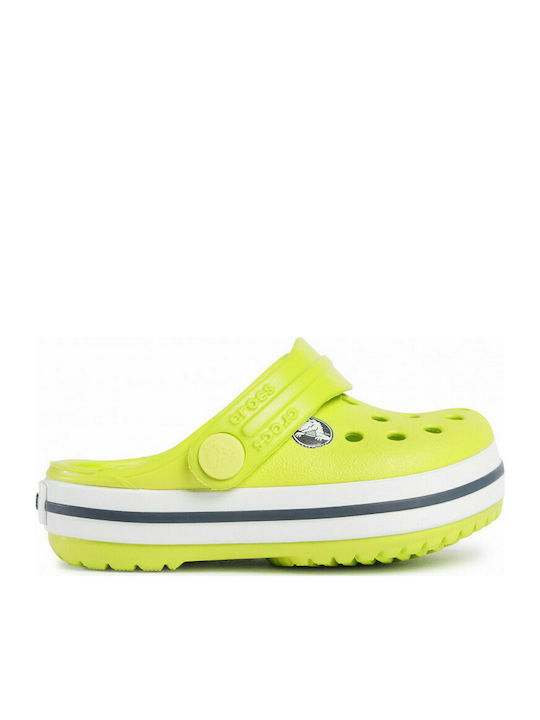 Crocs Παιδικά Ανατομικά Σαμπό Θαλάσσης Crocband Πράσινα