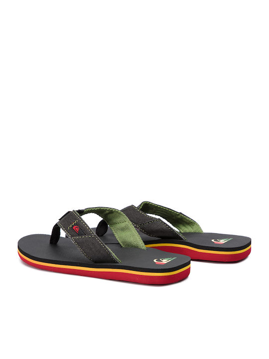 Quiksilver Παιδικές Σαγιονάρες Flip Flops Μαύρες Molokai
