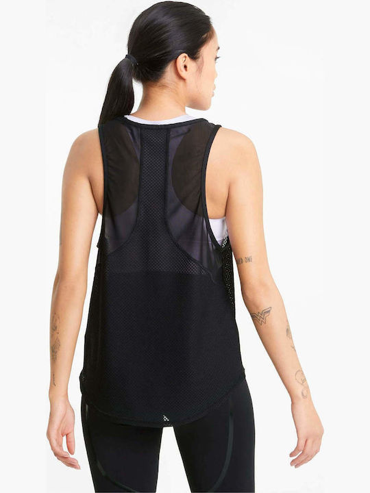 Puma Women's Athletic Blouse Sleeveless Black