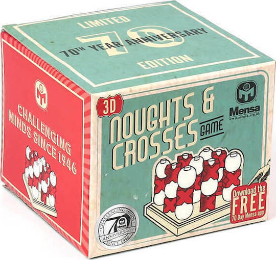 Mensa 3D Noughts & Crosses Γρίφος από Ξύλο για 4+ Ετών IQ-1033
