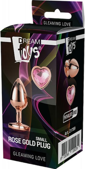 Dream Toys Gleaming Love Gold Plug Anal Plug Small Gold 7.1cm