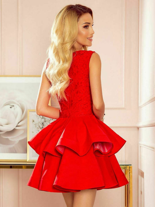 Numoco Mini Dress for Wedding / Baptism Red