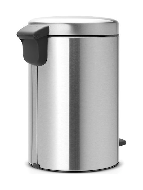 Brabantia NewIcon Waste Bin Waste made of Stainless Steel with Pedal Chrome Matt 12lt 1pcs