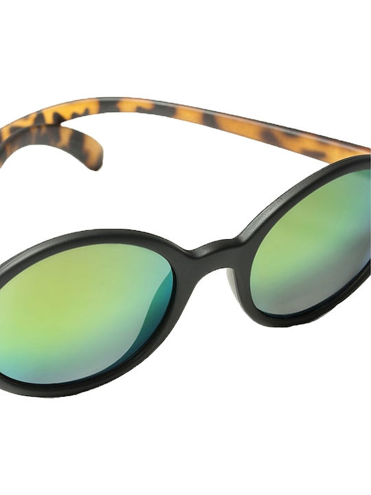 Breo Alexa Black/Tortoiseshell Mirror Damen Sonnenbrille mit Braun Schildkröte Kunststoff Gestell und Orange Spiegel Linse