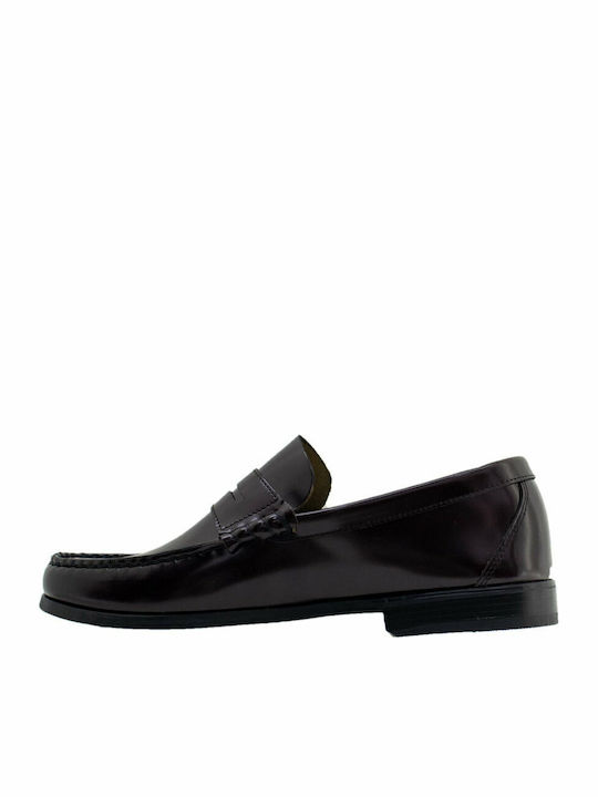 Men's Leather Loafers Burgundy