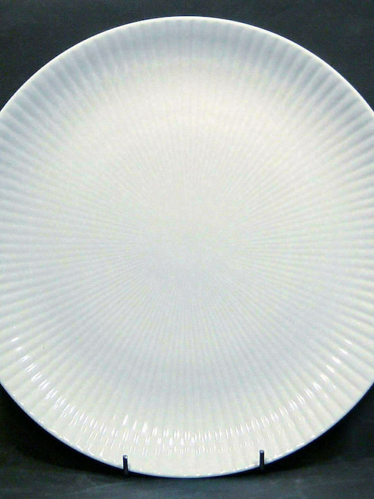 Oriana Ferelli Round Porcelain Serving Platter PW5 White Ø31cm