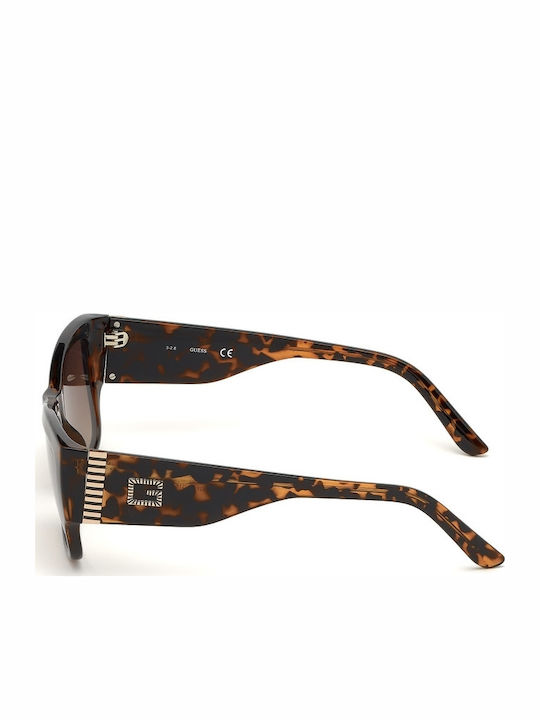 Guess Women’s Sunglasses with Brown Tartaruga Horn-Rimmed Frame and Brown Gradient Lens GU7623 52F