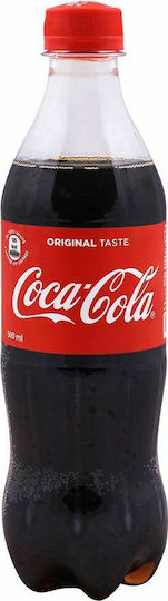 Coca-Cola Cola mit Kohlensäure in Flasche 500ml
