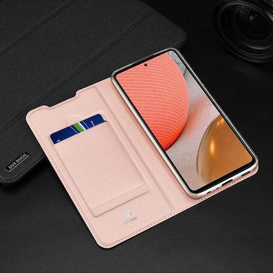 Dux Ducis Skin Pro Buchen Sie Synthetisches Leder Rosa (Galaxy A72)