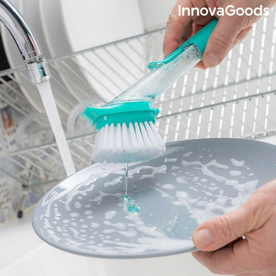 InnovaGoods Cleasy Plastic Cleaning Brush with Handle Green