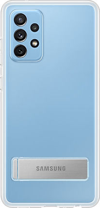 Samsung Clear Standing Cover Back Cover Πλαστικό / Σιλικόνης Διάφανο (Galaxy A72)