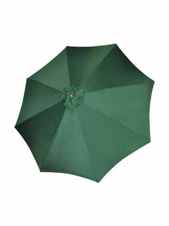 Circular Wooden Green Garden Parasol Φ3m
