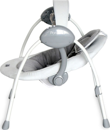 Lorelli Ηλεκτρικό Relax Μωρού Κούνια Portofino Cool Grey Stars με Μουσική 2 σε 1 για Παιδί έως 9kg