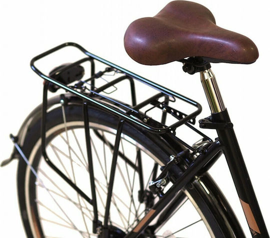 Alpina Stadt S 28" 2019 Schwarzes Fahrrad mit Geschwindigkeiten