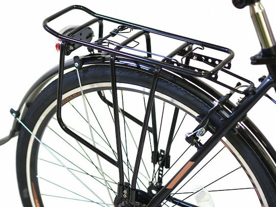 Alpina Stadt S 28" 2019 Schwarzes Fahrrad mit Geschwindigkeiten