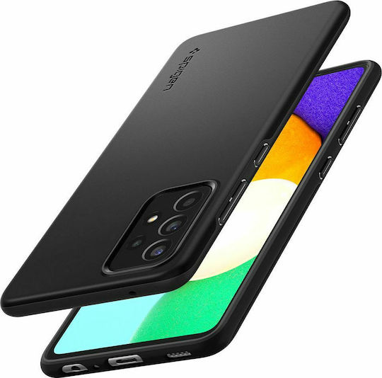 Spigen Thin Fit Back Cover Σιλικόνης 1.55mm Μαύρο (Galaxy A52 / A52s)