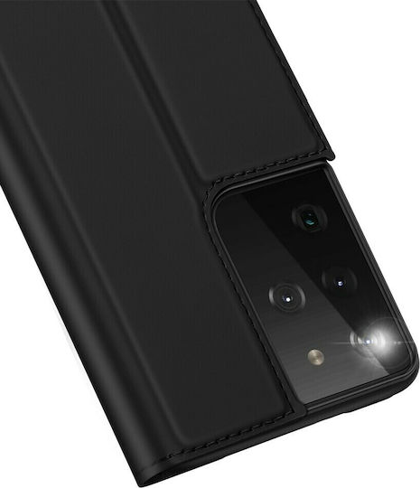 Dux Ducis Skin Pro Книга Изкуствена кожа Черен (Galaxy S21 Ultra 5G)