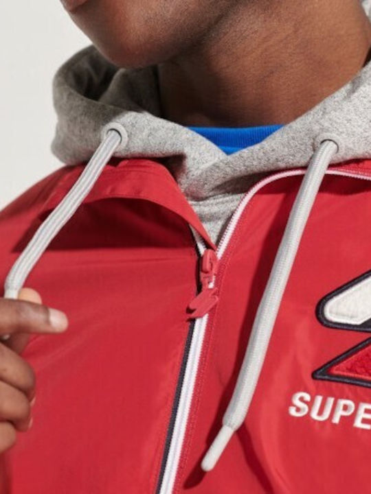 Cagoule Jacke Winddicht Rot