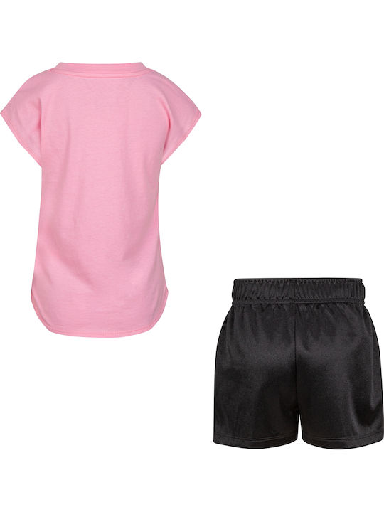 Nike Παιδικό Σετ με Σορτς Καλοκαιρινό για Κορίτσι 2τμχ Ροζ Dazzle Short